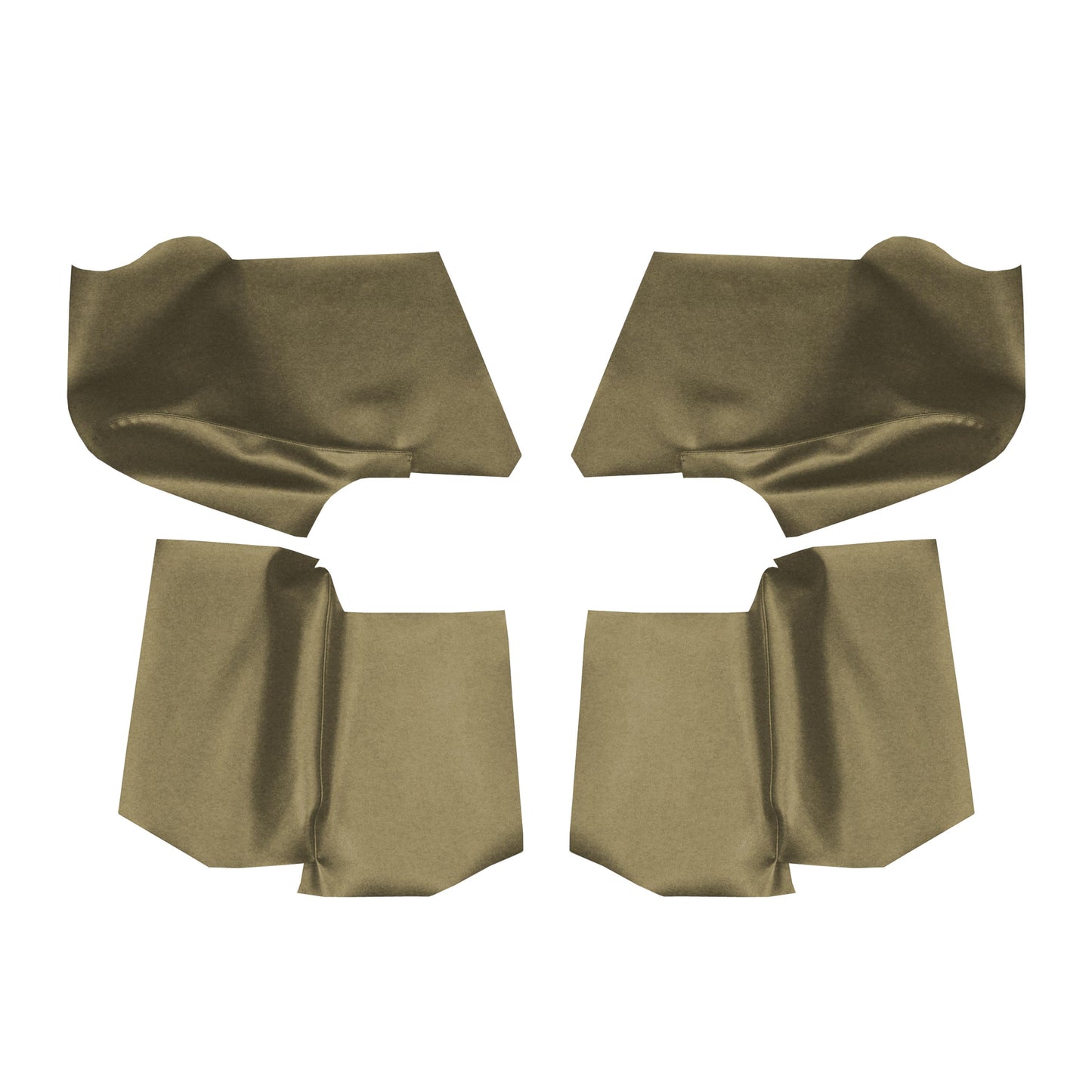 66 GM A-BODY CONVERTIBLE REAR ARMREST PANEL COVERS - BRONZE