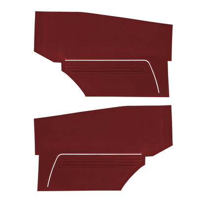 69 CAMARO "STANDARD" HARDTOP REAR PANELS W/ FOLD-DOWN SEAT (UNASSEMBLED) - RED