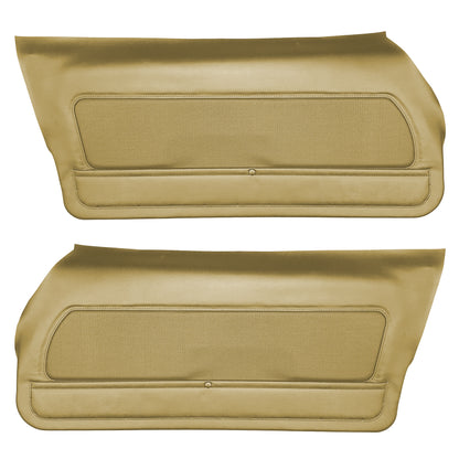 74 CAMARO "DELUXE" DOOR PANELS (UNASSEMBLED) - SADDLE
