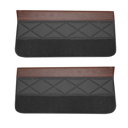 66 F-85/CUTLASS/442 "STANDARD" FRONT DOOR PANELS - BLACK