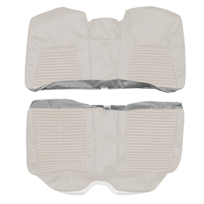 68 CHRYSLER 300/NEWPORT CONV. REAR UPHOLSTERY - PEARL WHITE