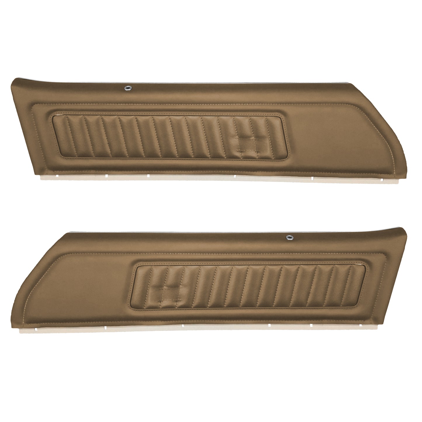 72 FIREBIRD/TRANS AM "DELUXE" UPPER DOOR PANELS (PRE-ASSEMBLED) - SADDLE