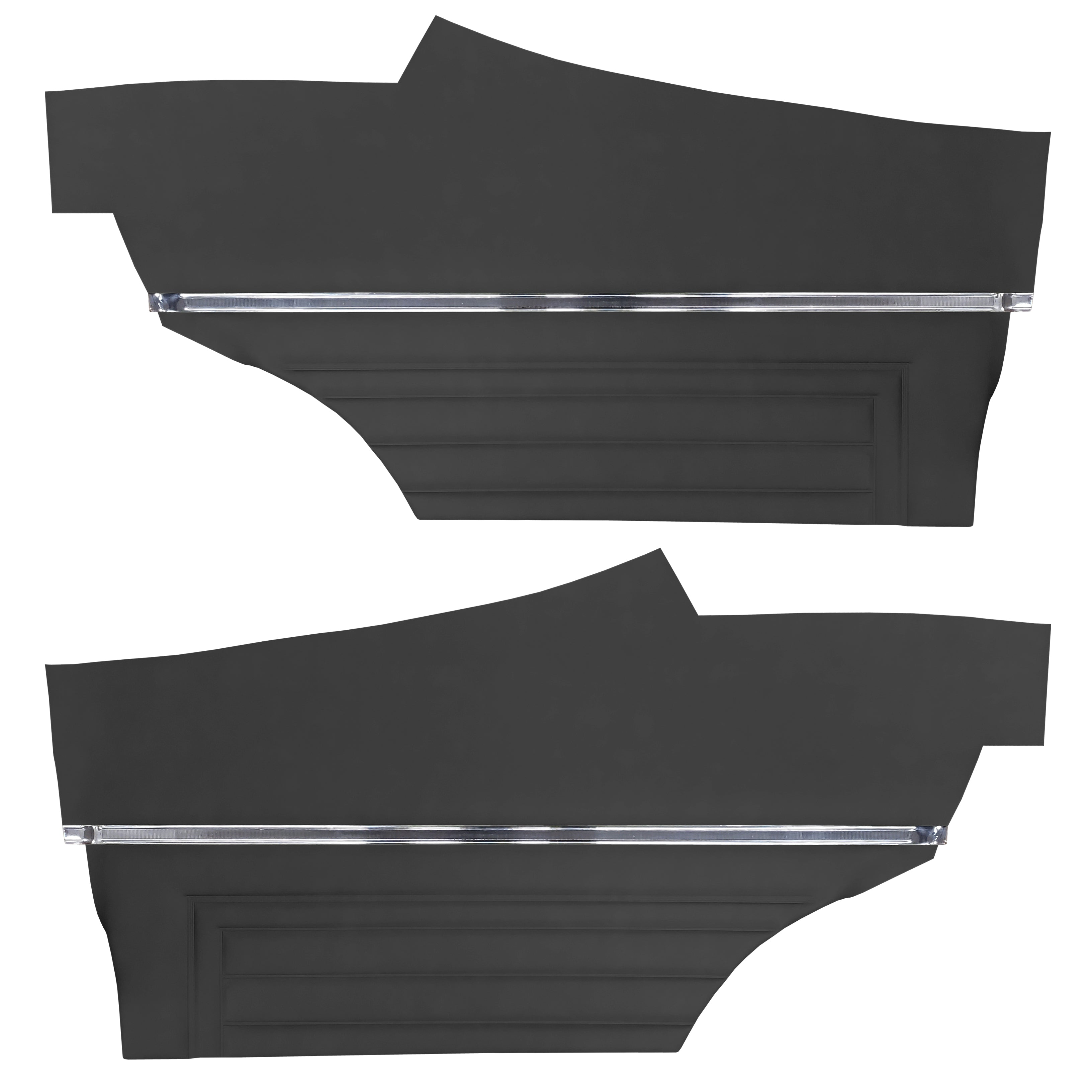 71/72 SPT STD REAR PANELS- BLK – Legendary Auto Interiors