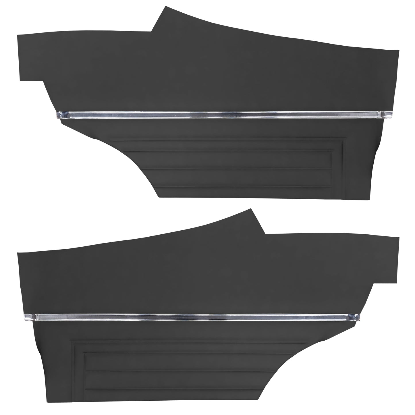 71-72 SKYLARK/GS "STANDARD" SPORT COUPE REAR PANELS (UNASSEMBLED) - BLACK