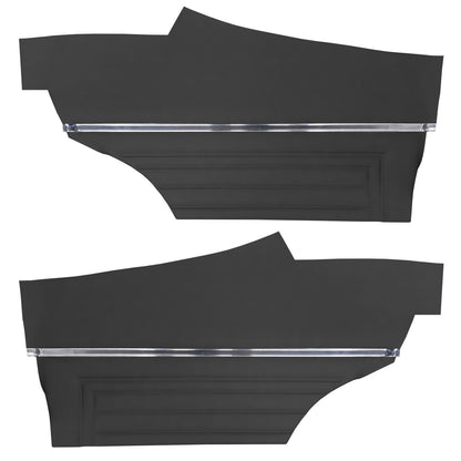 71-72 SKYLARK/GS "STANDARD" SPORT COUPE REAR PANELS (UNASSEMBLED) - BLACK