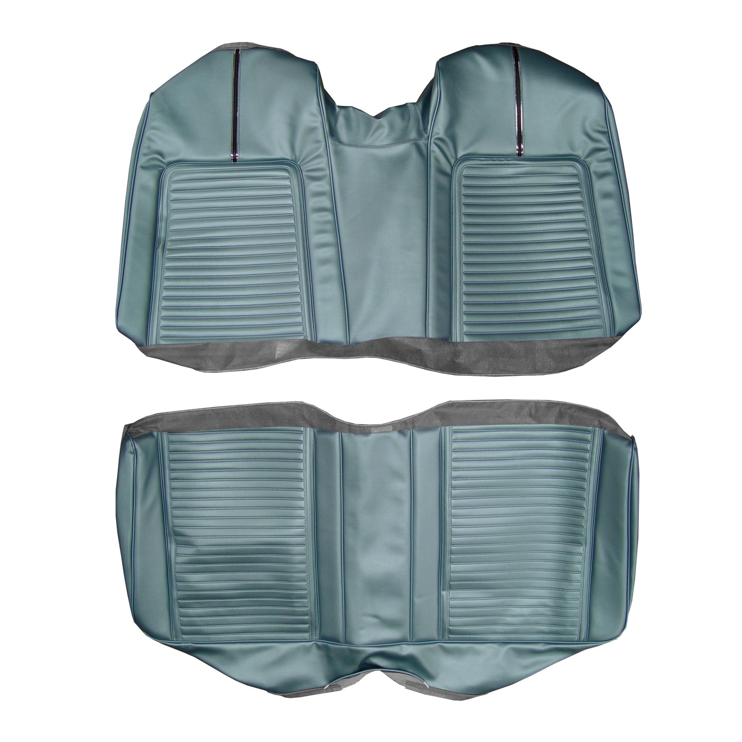 66 SPORT FURY CONVERTIBLE REAR UPHOLSTERY - BLUE