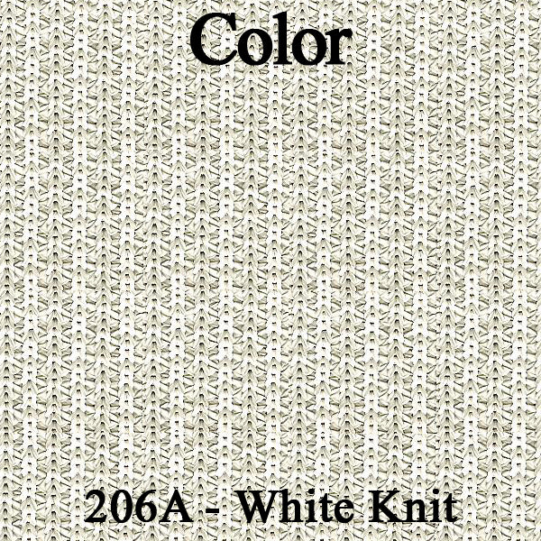 74 MATADOR HARDTOP REAR UPHOLSTERY - SRM WHITE KNIT/WHITE