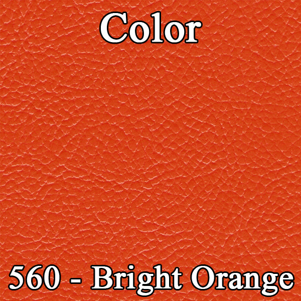 71 BARRACUDA/CHALLENGER "STANDARD" BUCKET SEAT UPHOLSTERY W/ WELT - BRIGHT ORANGE