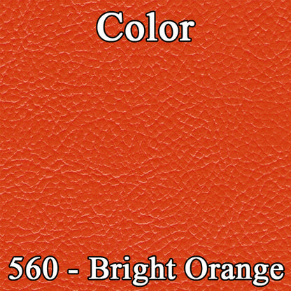 71 BARRACUDA/CHALLENGER "STANDARD" BUCKET SEAT UPHOLSTERY W/ WELT - BRIGHT ORANGE