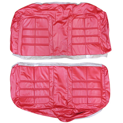 66 DART GT HARDTOP REAR UPHOLSTERY - RED