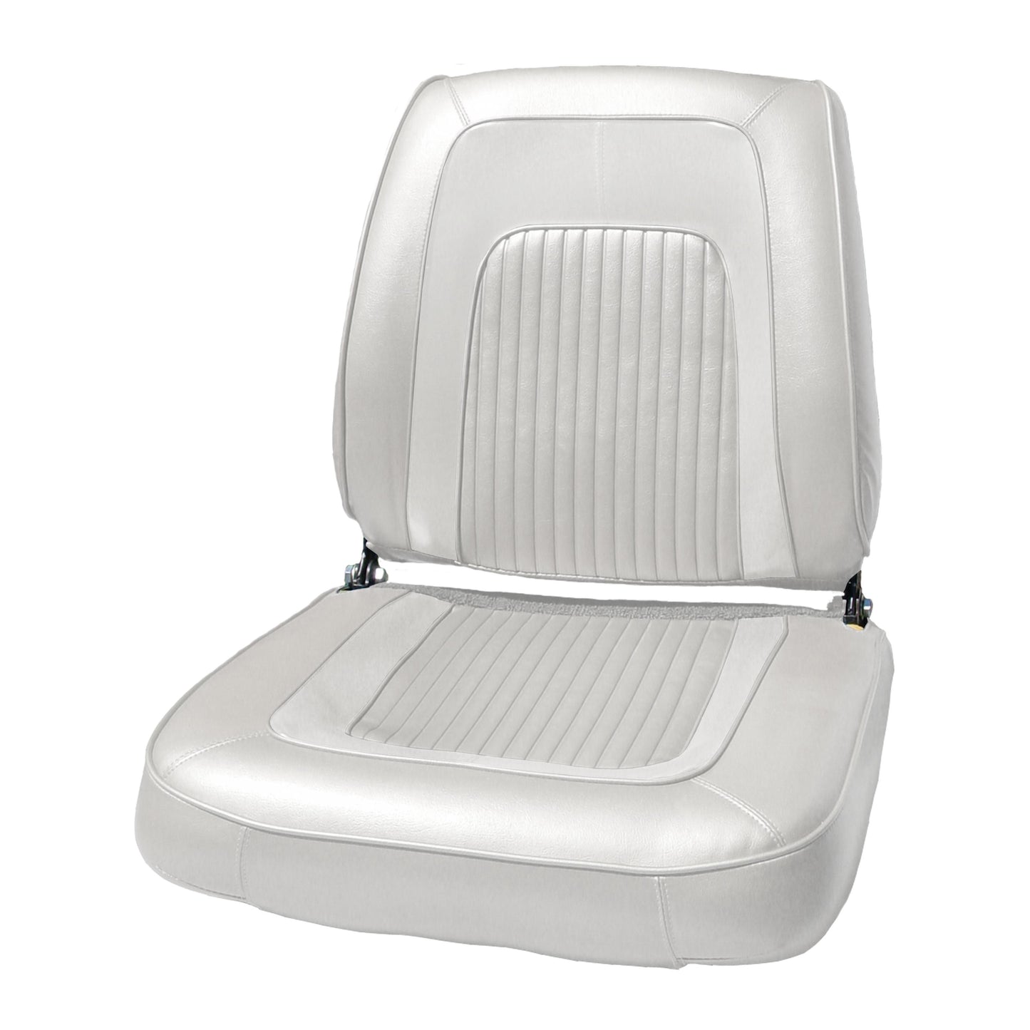 65 CORONET 500 BUCKET SEAT UPHOLSTERY - PEARL WHITE