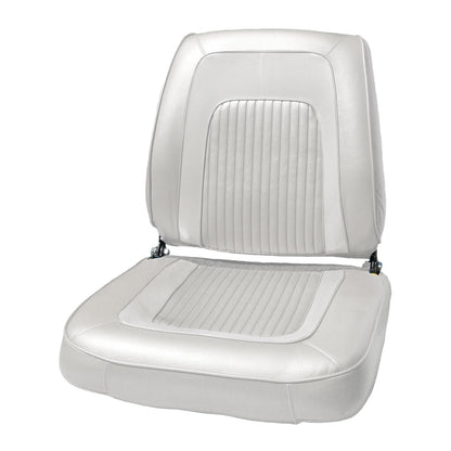 65 CORONET 500 BUCKET SEAT UPHOLSTERY - PEARL WHITE