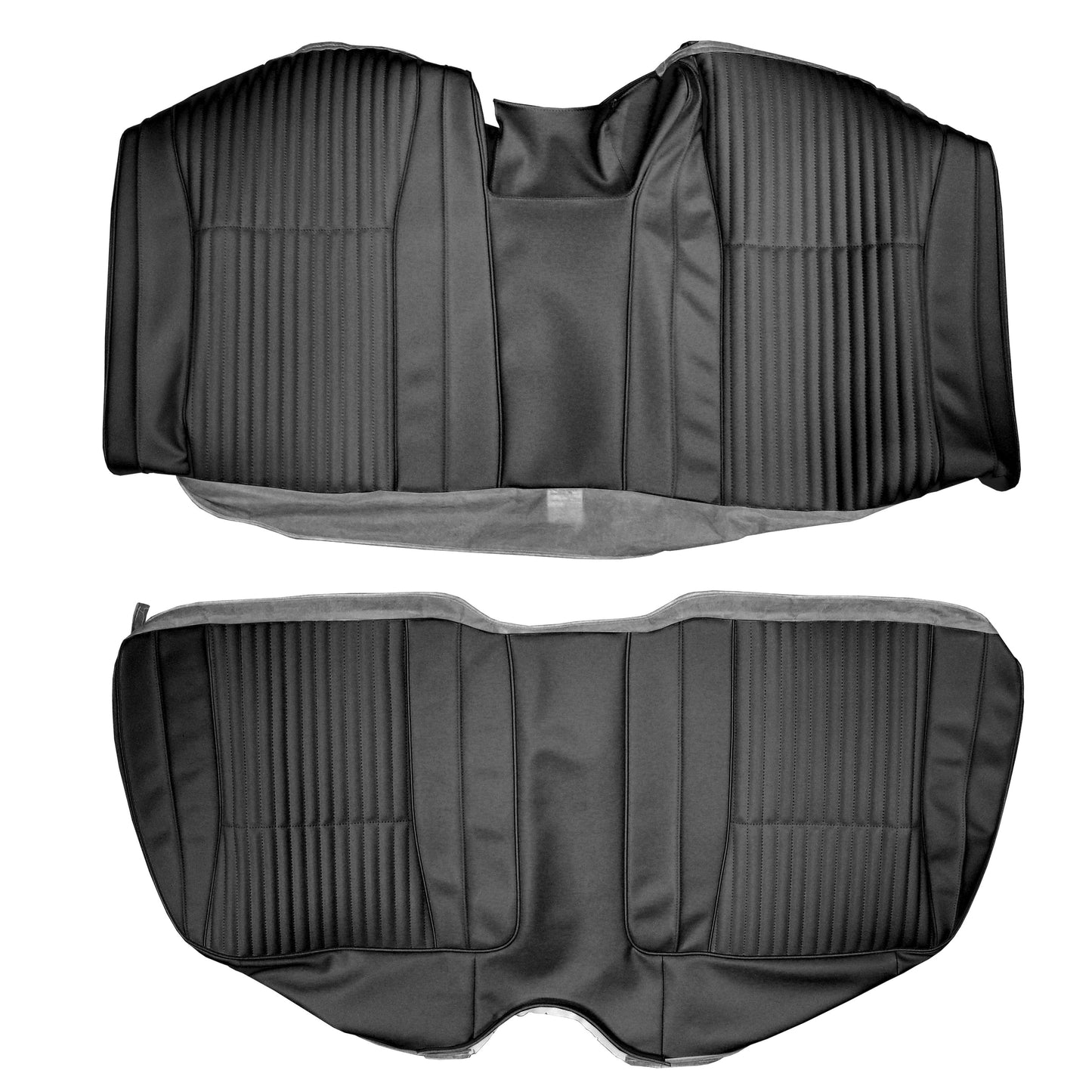 70 CHRYSLER 300/NEWPORT CONV. REAR UPHOLSTERY- BLACK