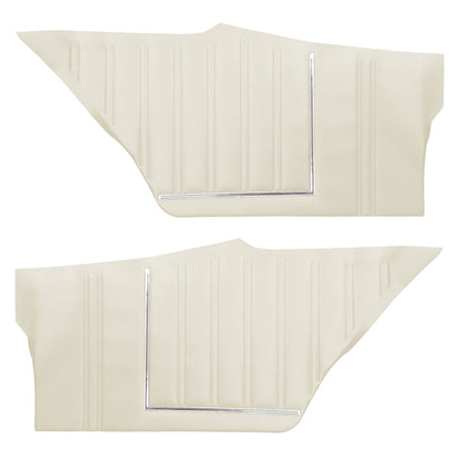 73 SATELLITE SEBRING/ROADRUNNER/GTX "DECOR" HARDTOP REAR UPPER PANELS - WHITE