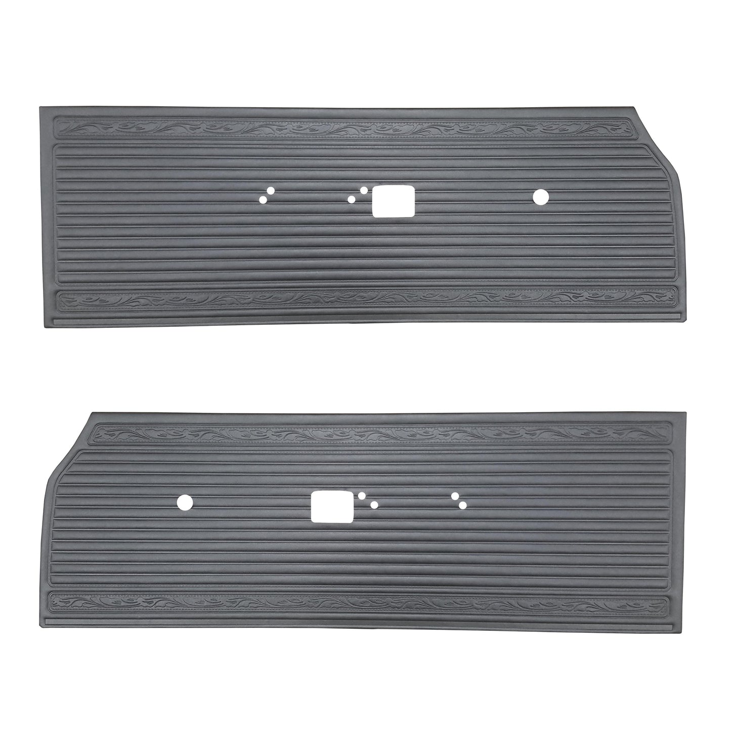 66 SATELLITE FRONT DOOR PANELS - BLACK