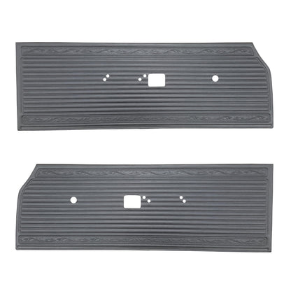 66 SATELLITE FRONT DOOR PANELS - BLACK