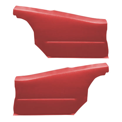 68 CAMARO "DELUXE" HARDTOP REAR PANELS W/ FOLD-DOWN SEAT (PRE-ASSEMBLED) - RED