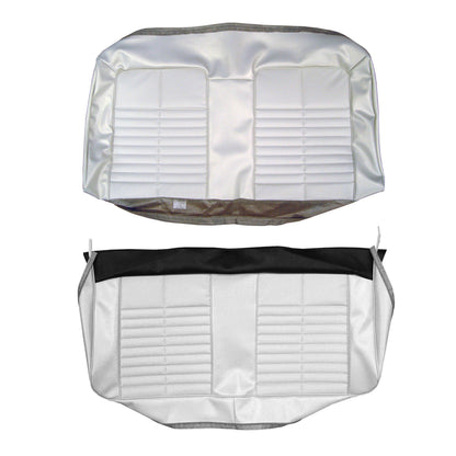 71 GTO/LEMANS SPORT CONVERTIBLE REAR UPHOLSTERY - PEARL WHITE