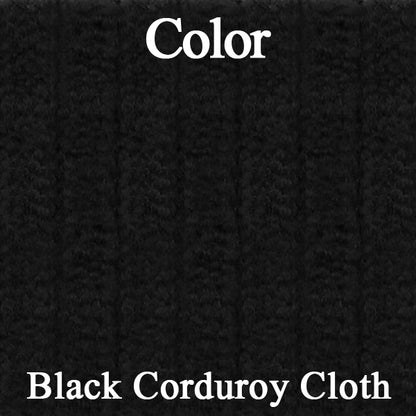 72 JAVELIN/AMX BUCKET SEAT CLOTH UPHOLSTERY - SRM BLACK CORDUROY/BLACK