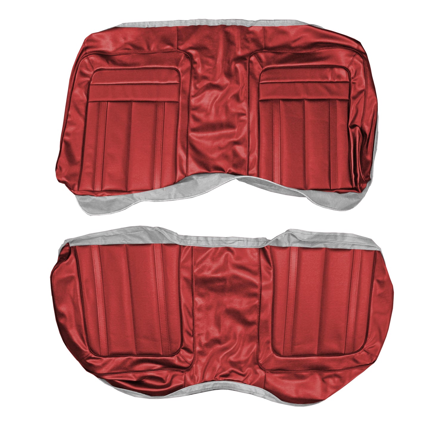70 BARRACUDA GRAN COUPE HARDTOP REAR UPHOLSTERY - RED