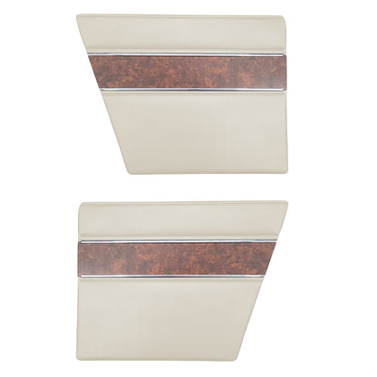 68 BARRACUDA "DELUXE" FASTBACK REAR PANELS - PEARL WHITE