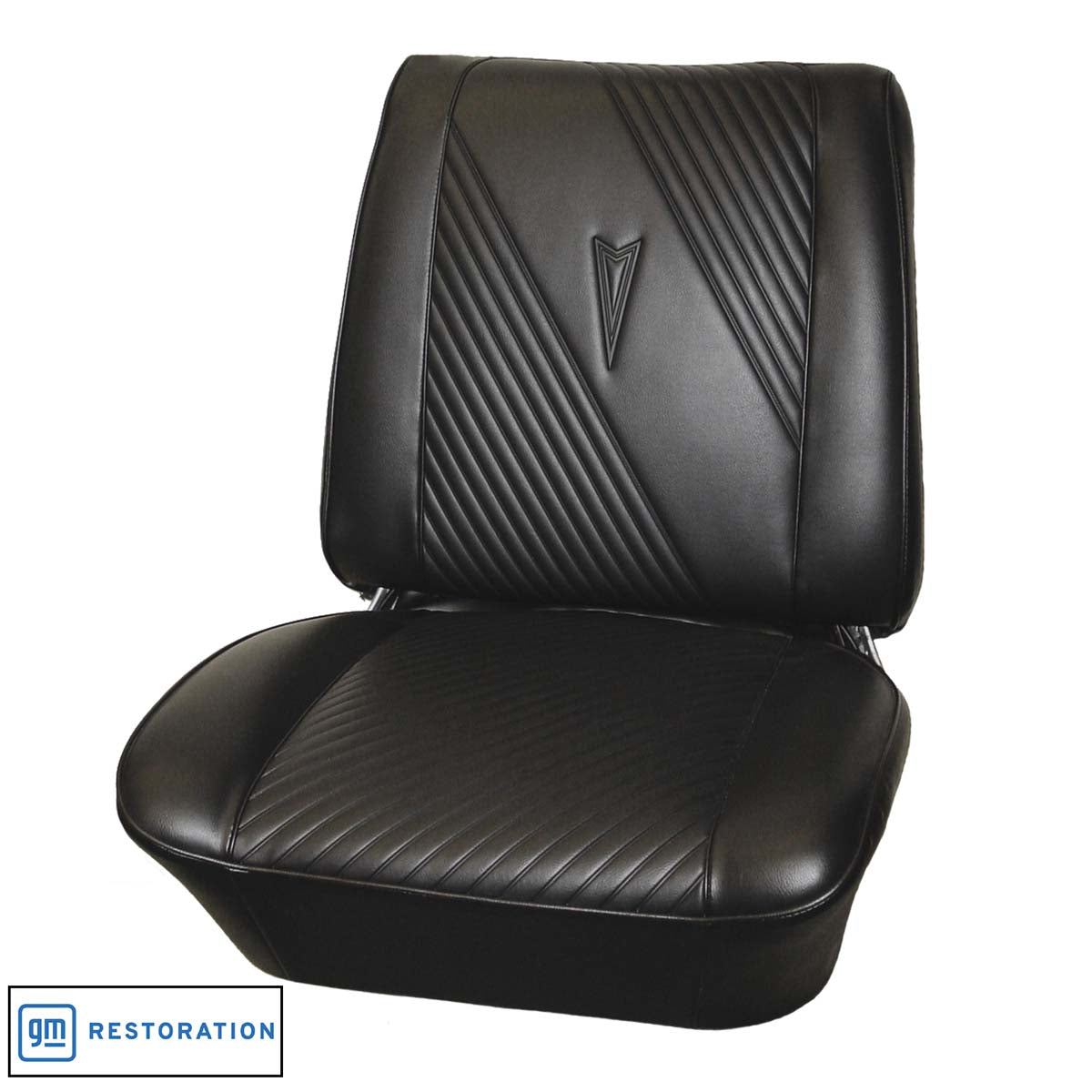 65 GTO/LEMANS BUCKET SEAT UPHOLSTERY - BLACK