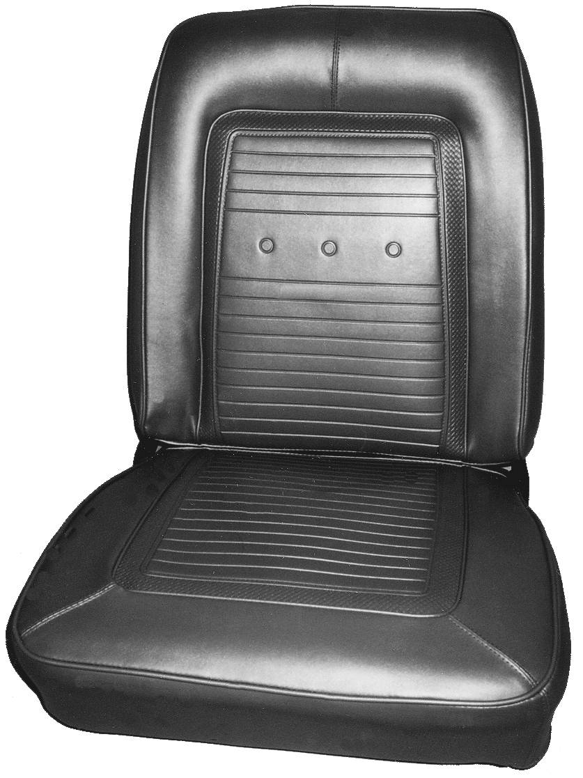 66 BARRACUDA BUCKET SEAT UPHOLSTERY - BLACK