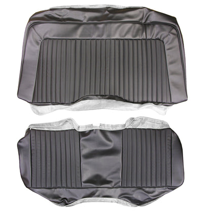 74 BARRACUDA/ CHALLENGER REAR SEAT UPHOLSTERY - BLACK