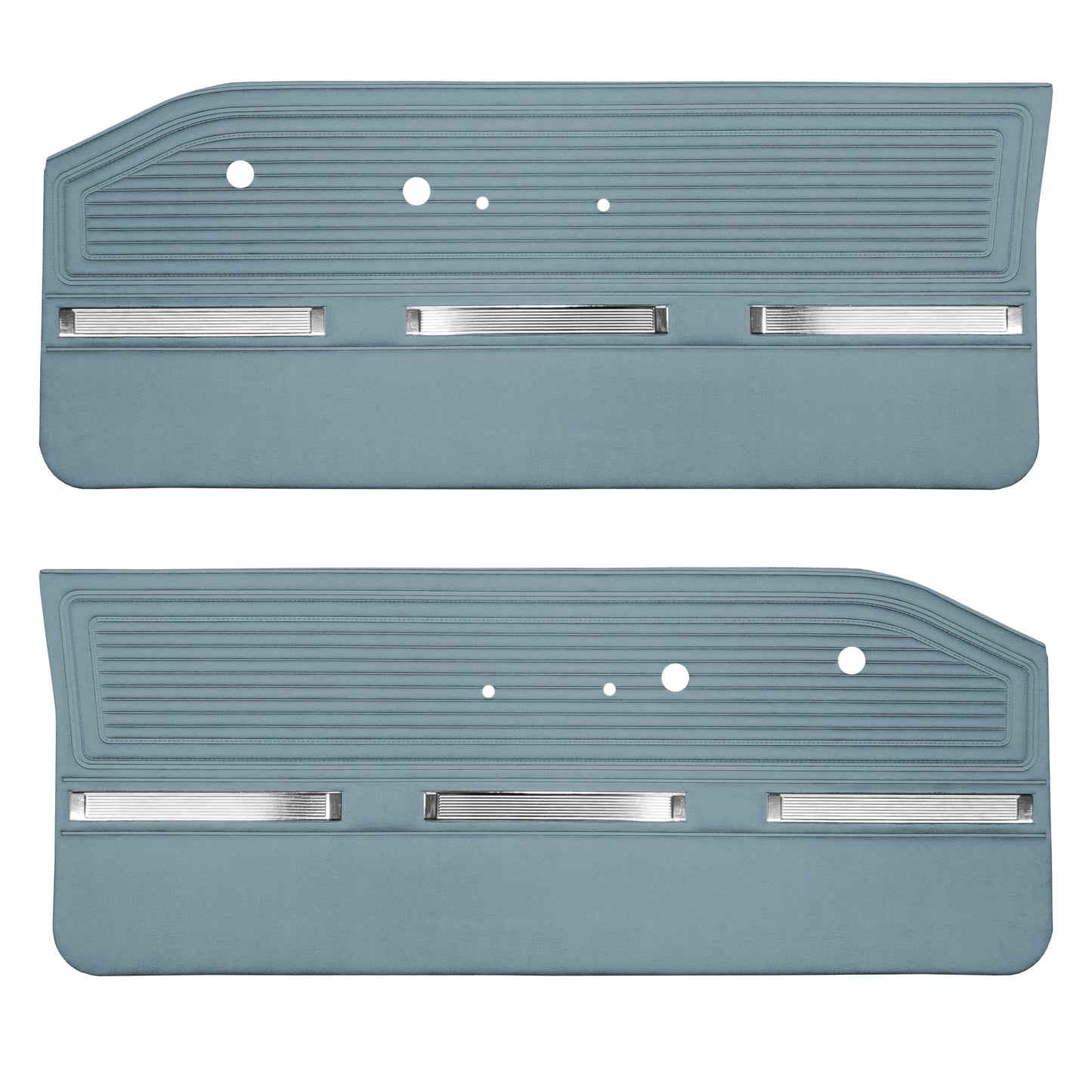 64 BARRACUDA FRONT DOOR PANELS - BLUE