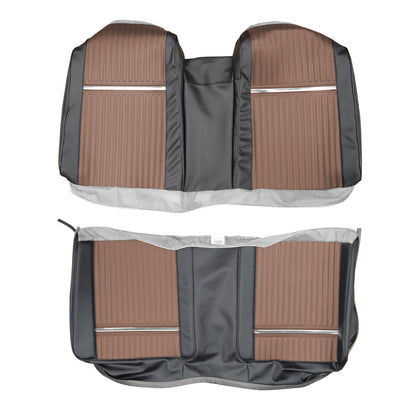 65 SPORT FURY CONVERTIBLE REAR UPHOLSTERY - SRM COPPER/BLACK