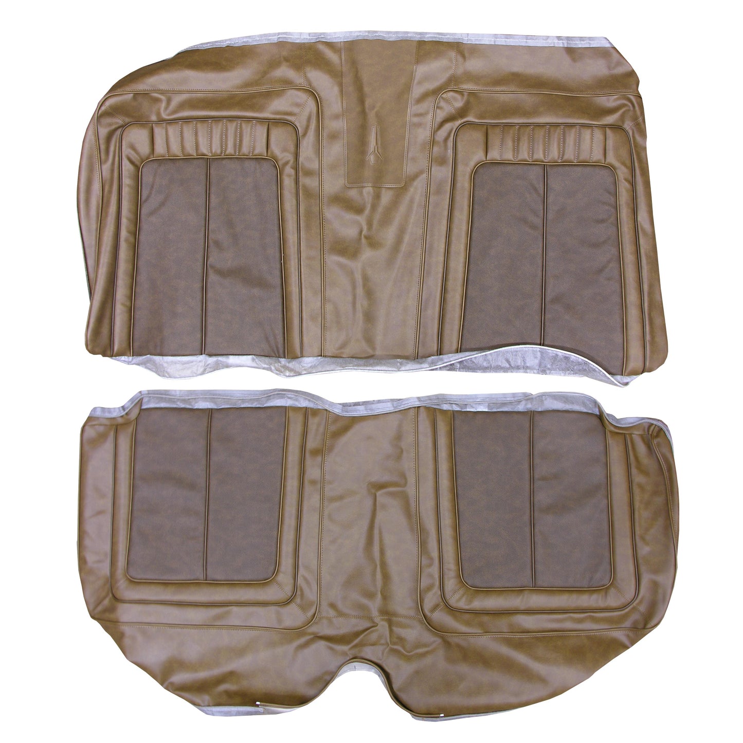 70 SPORT SATELLITE/ROADRUNNER/GTX HARDTOP REAR UPHOLSTERY - BROWN W/ DARK BROWN WELT