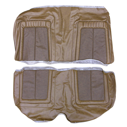 70 SPORT SATELLITE/ROADRUNNER/GTX HARDTOP REAR UPHOLSTERY - BROWN W/ DARK BROWN WELT