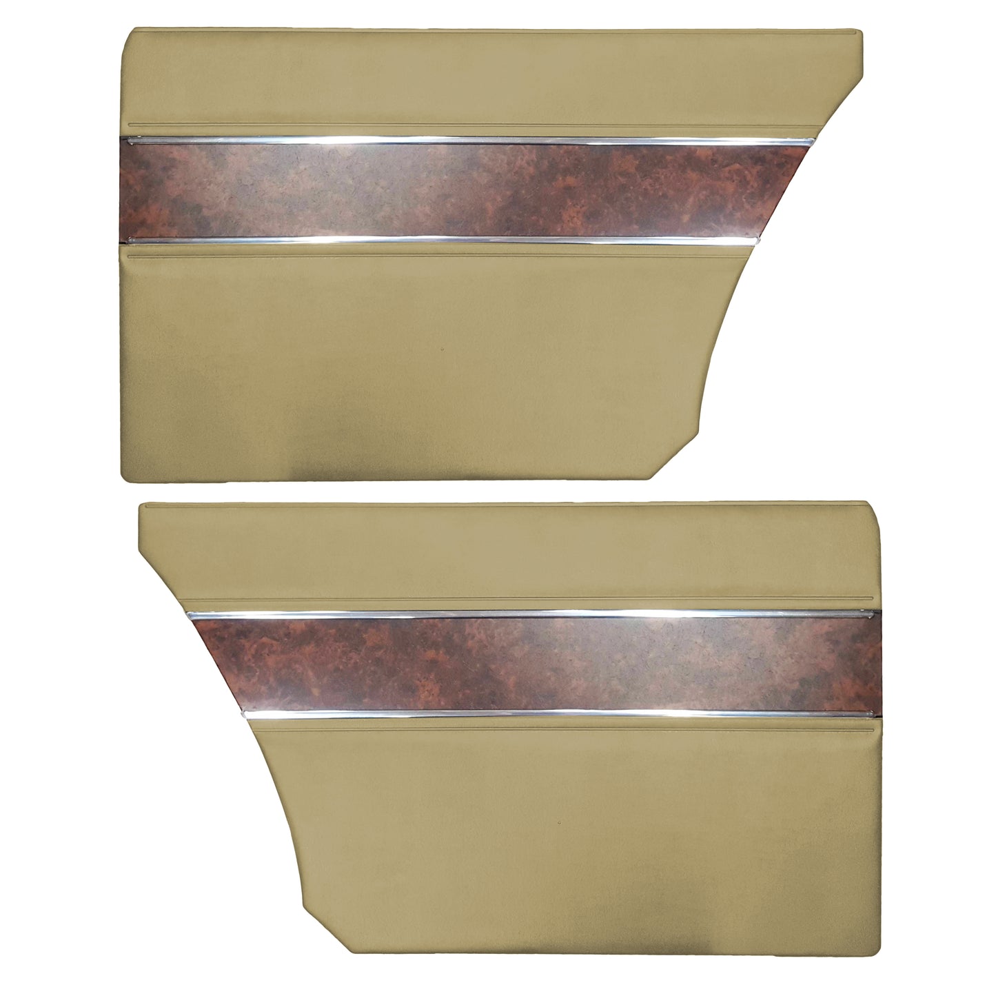 68 BARRACUDA "DELUXE" HARDTOP REAR PANELS - EMBER GOLD
