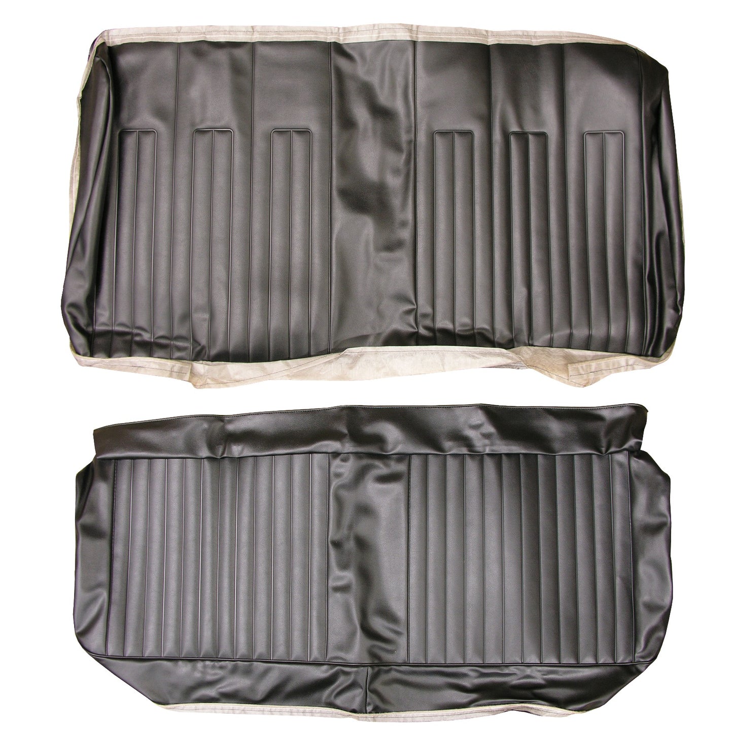 68 GTO/LEMANS HARDTOP REAR UPHOLSTERY - BLACK
