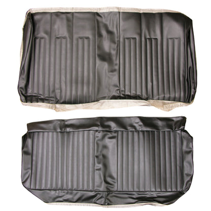 68 GTO/LEMANS HARDTOP REAR UPHOLSTERY - BLACK