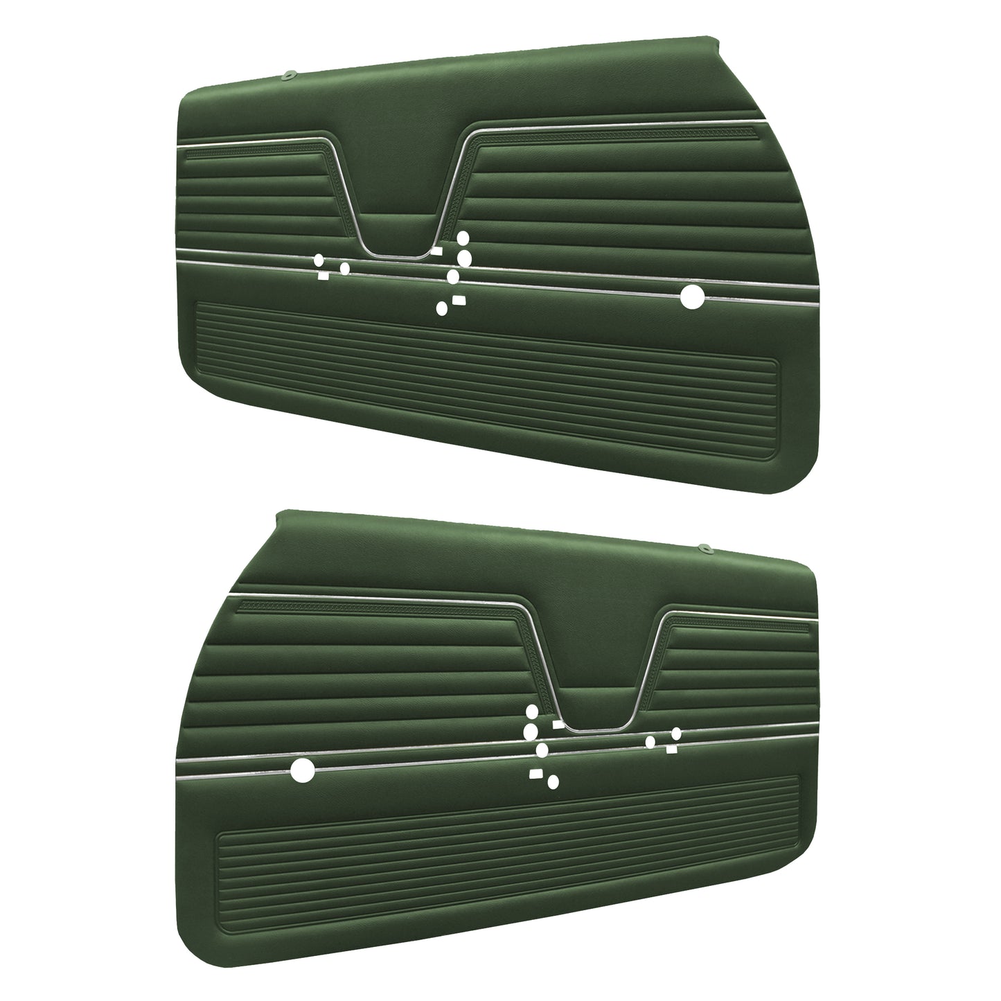 69 CHEVELLE/MALIBU FRONT DOOR PANELS (PRE-ASSEMBLED) - DARK GREEN