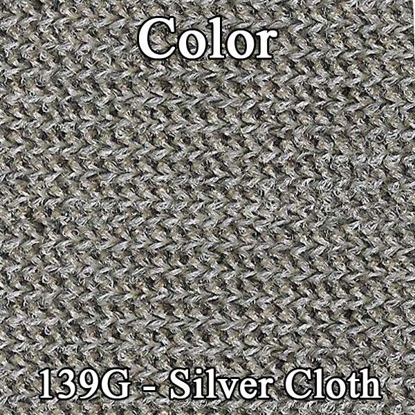 81 CAMARO "DELUXE CLOTH" DOOR PANELS (PRE-ASSEMBLED) - SRM SILVER RIBBED CLOTH/SILVER