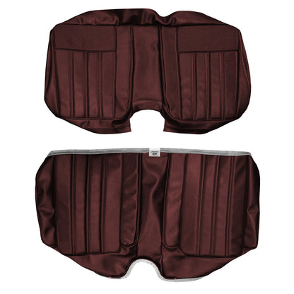 68 BARRACUDA "DELUXE" FASTBACK REAR UPHOLSTERY - MAROON