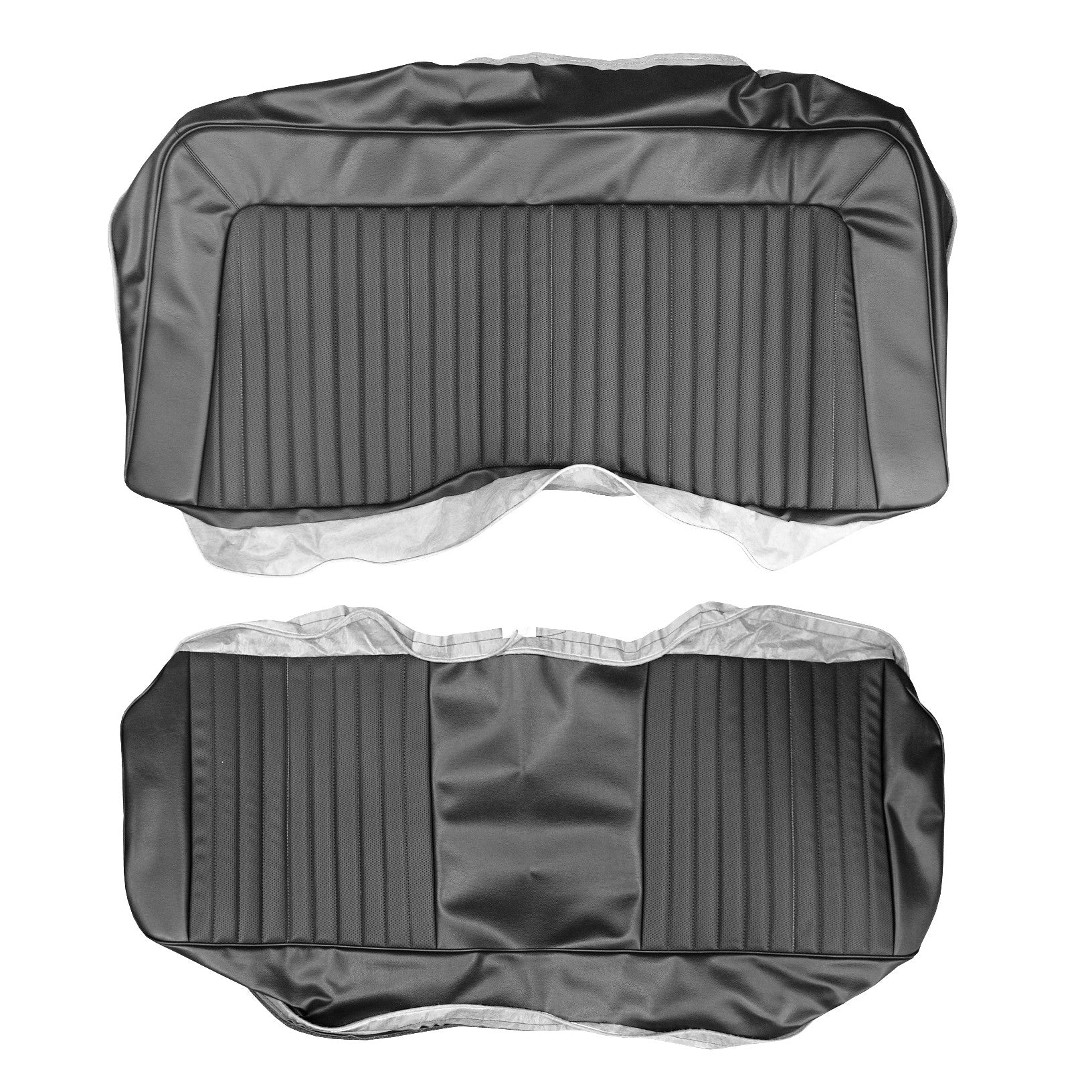 72 Barracuda/ Challenger Rear Upholstery - Black - Legendary Auto
