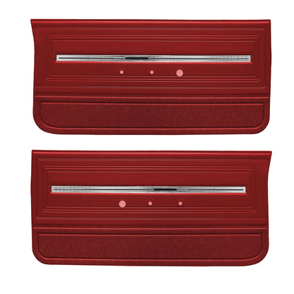 66 CHEVELLE/MALIBU FRONT DOOR PANELS - RED