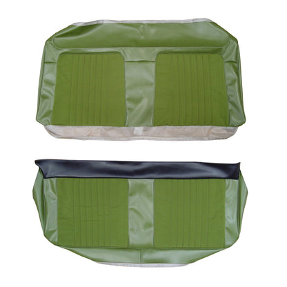 71 MALIBU HARDTOP REAR CLOTH UPHOLSTERY - SRM JADE GREEN CLOTH/JADE GREEN