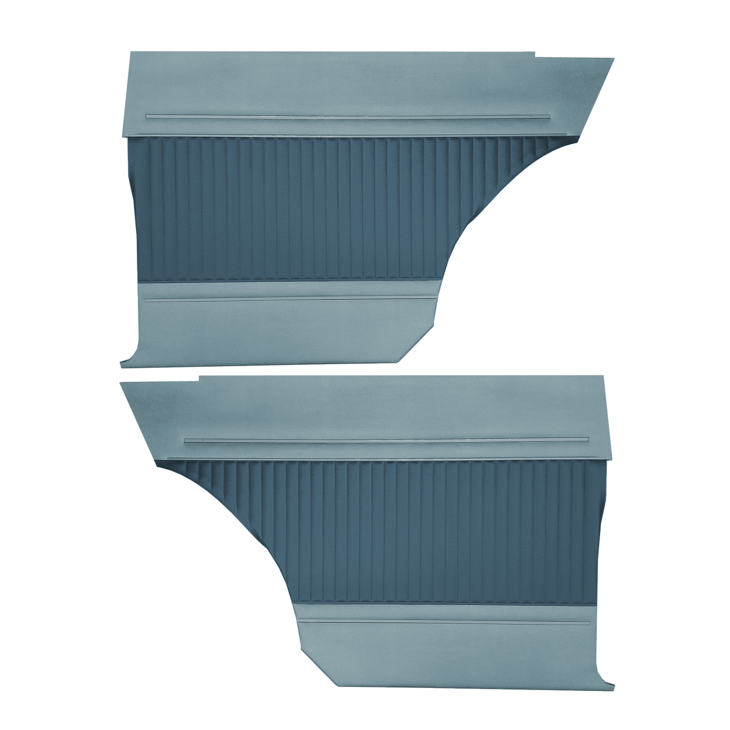 64 FURY HARDTOP REAR PANELS - DARK BLUE/LIGHT BLUE