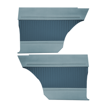 64 FURY HARDTOP REAR PANELS - DARK BLUE/LIGHT BLUE