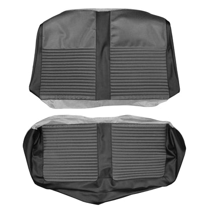66 DART 270 CONVERTIBLE REAR UPHOLSTERY - DARK GRAY/BLACK