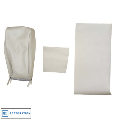 69 CUTLASS SUPREME SPLIT BENCH SEAT CENTER ARMREST COVER - PARCHMENT
