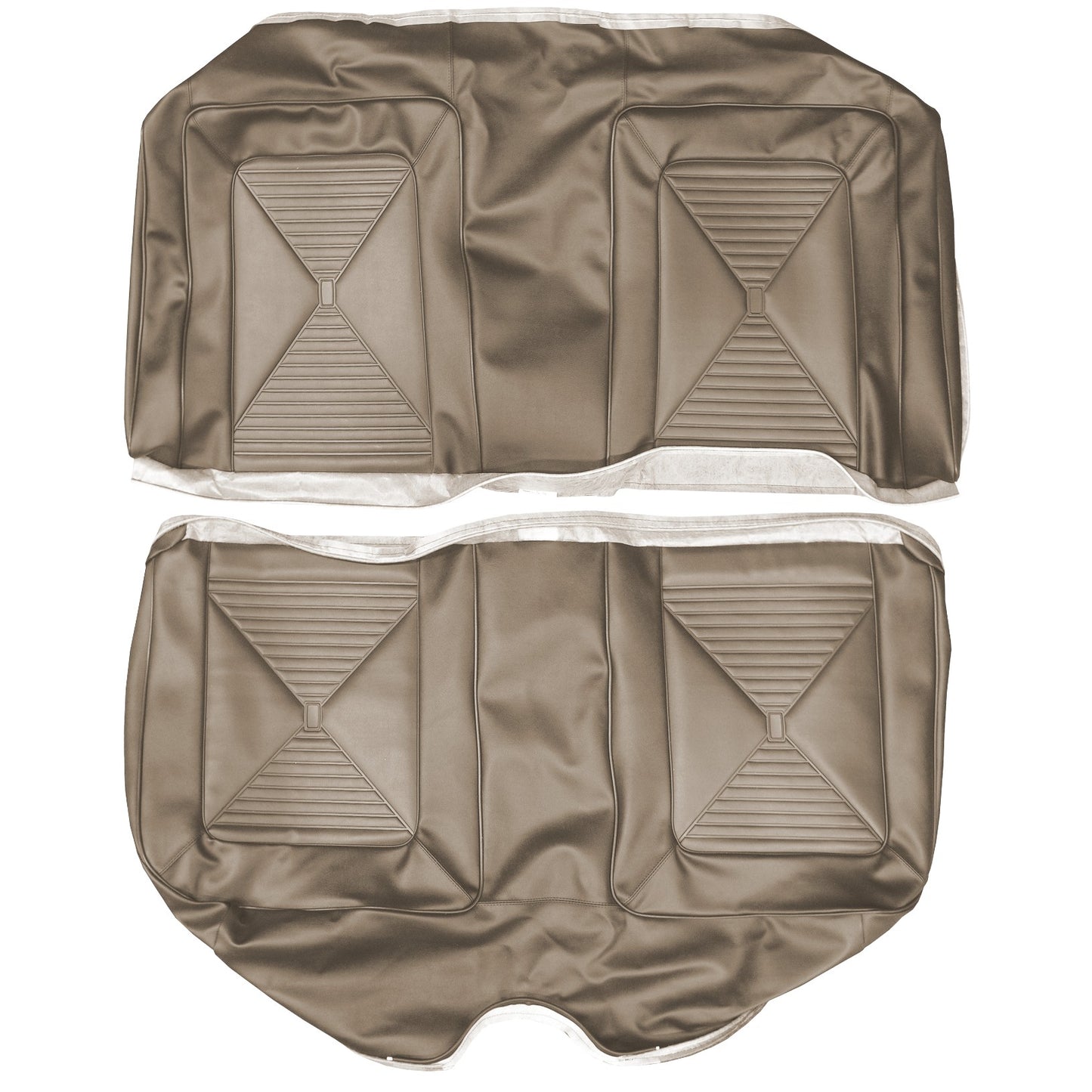 65 DART GT HARDTOP REAR UPHOLSTERY - FAWN TAN