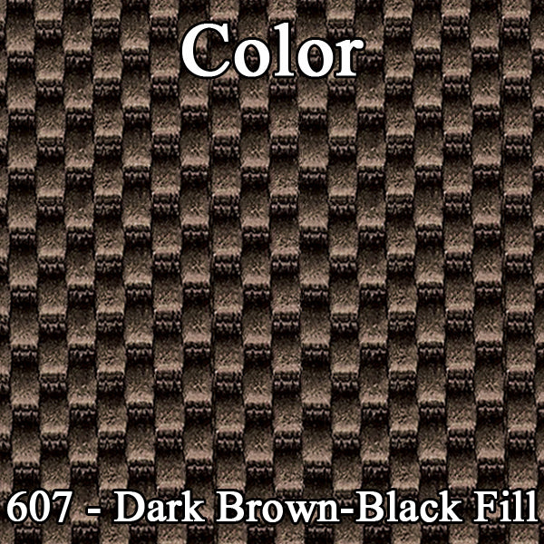 65 CHRYSLER 300/300L HARDTOP REAR UPHOLSTERY - SRM BROWN-BLACK FILLED/FAWN TAN