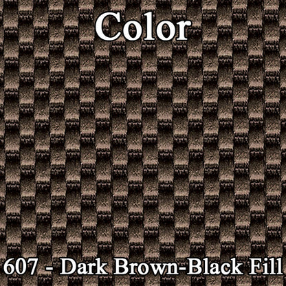 65 CHRYSLER 300/300L HARDTOP REAR UPHOLSTERY - SRM BROWN-BLACK FILLED/FAWN TAN