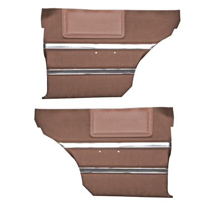 64 SPORT FURY HARDTOP REAR PANELS - COPPER W/ SRM ROSEWOOD ACCENT