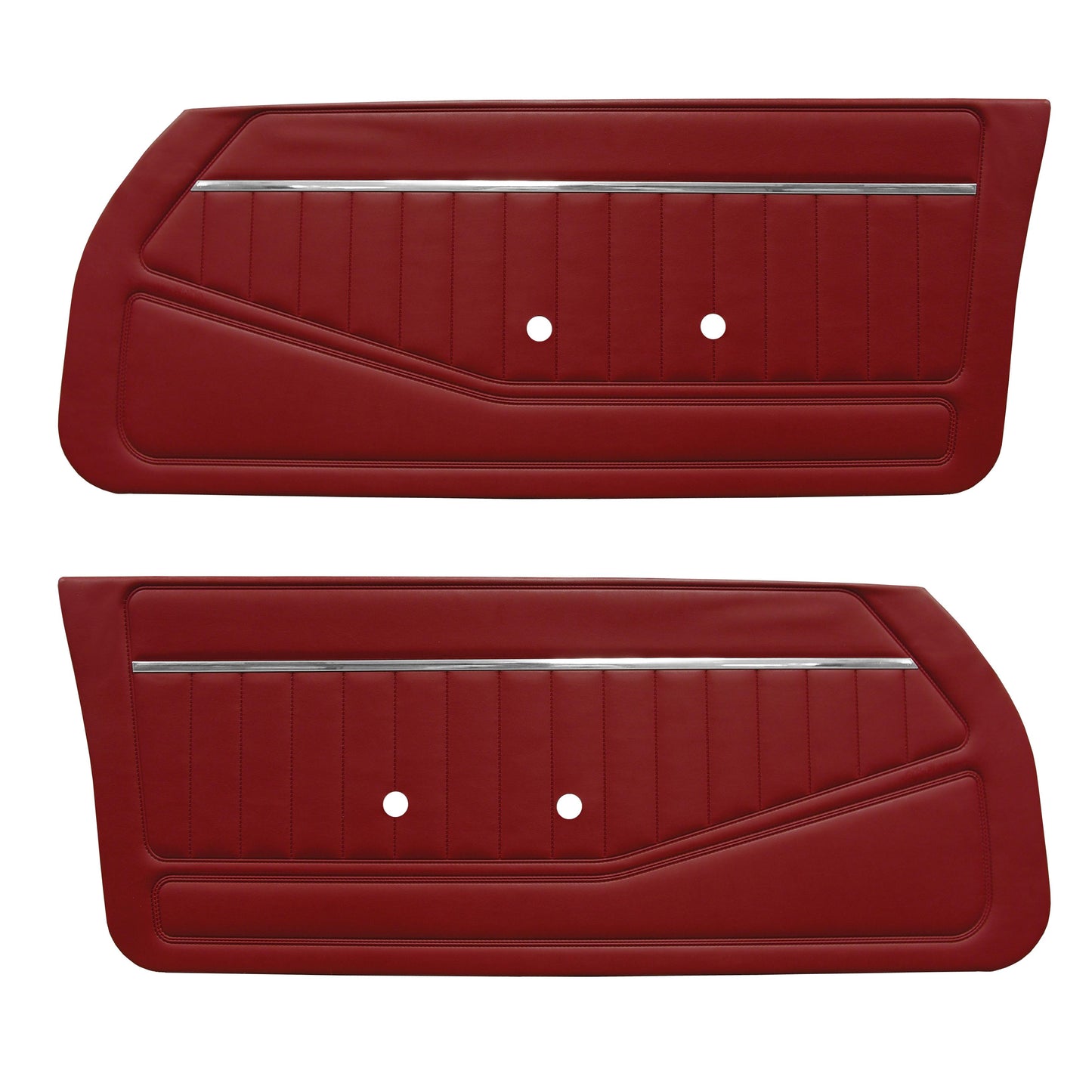 78-80 CAMARO "STANDARD" DOOR PANELS (UNASSEMBLED) - CARMINE